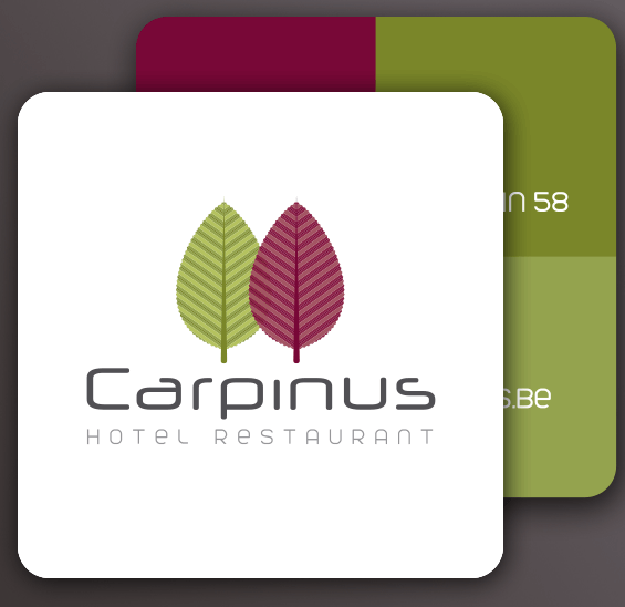 Carpinus square business card by Bloo agency