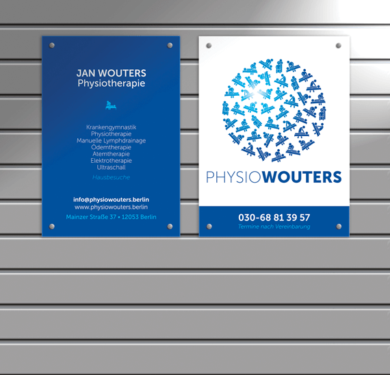 Physio Wouters signage by Bloo agency